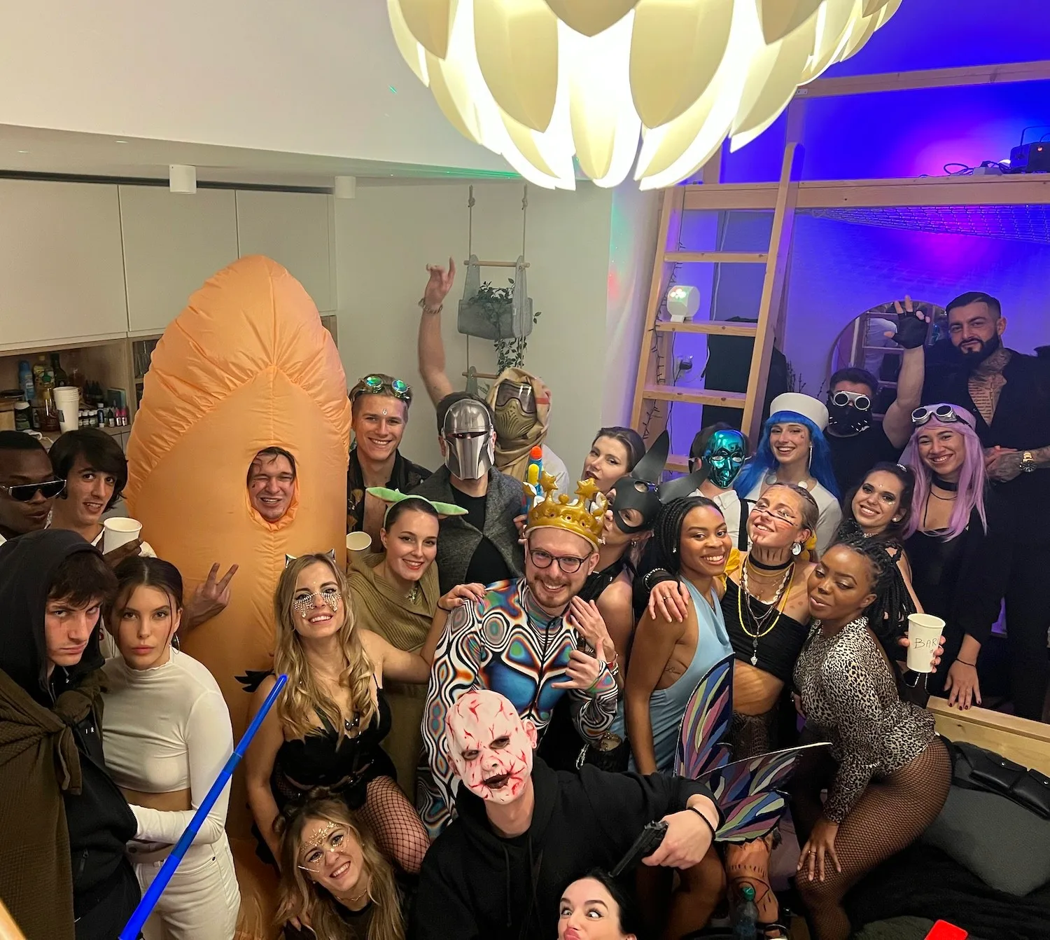 Filip with friends